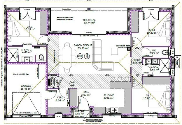 Maison neuve 92 m² avec terrain à Pissos, proche Bordeaux et Mont-de-Marsan 