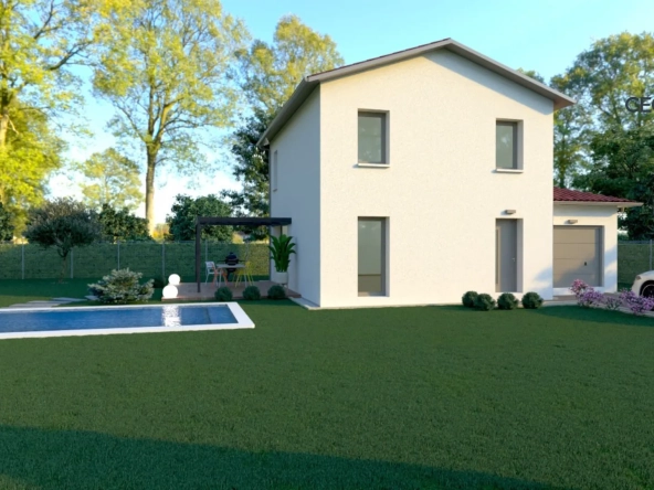 Maison neuve à Lantignié de 93 m² avec terrain de 500 m², norme RE2020