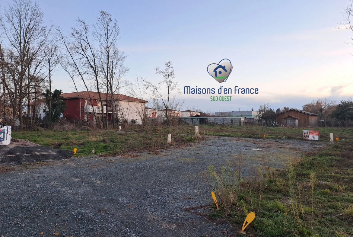Terrain constructible de 358 m² à Belin-Béliet proche des lacs et plages 