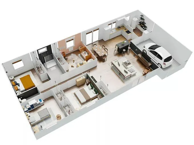 Maison neuve 4 chambres à Neuvic avec garage et jardin, excellente performance énergétique 