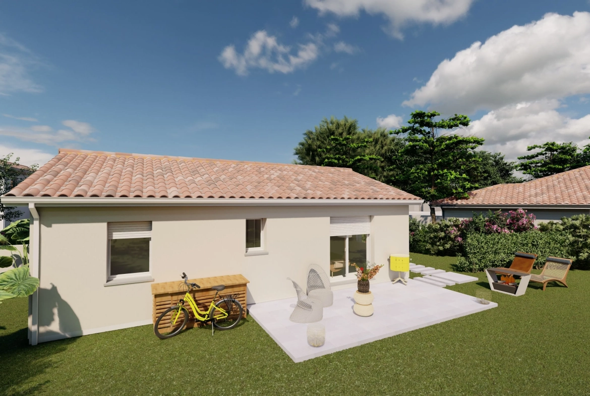 Maison 2 chambres à Bergerac de 66 m², idéale pour investissement ou résidence principale 