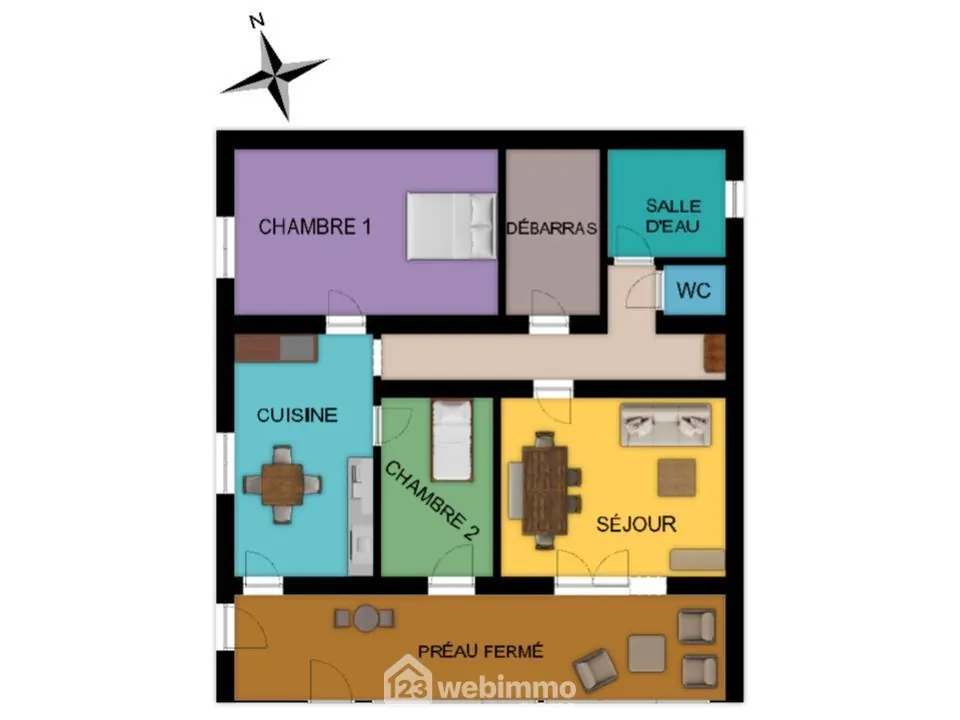 Maison en pierre à rénover de 96 m² à Lencloître – Idéal premier achat ou investissement 