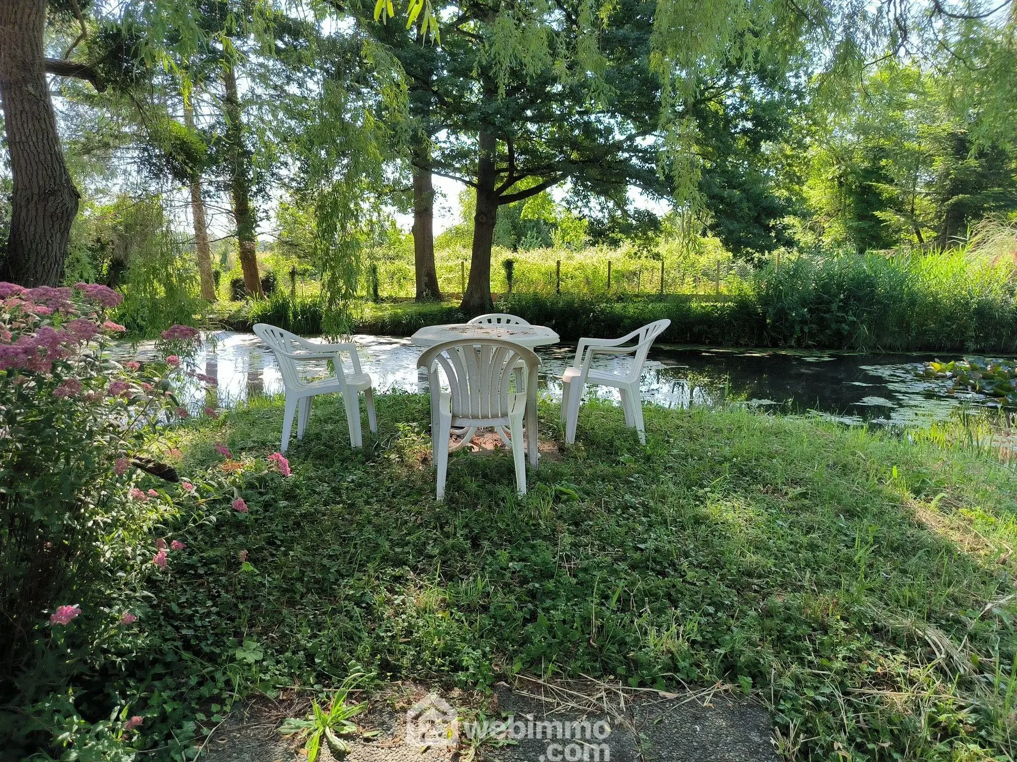 Belle maison normande avec parc, étang et sous-sol complet à Pargny-Filain 