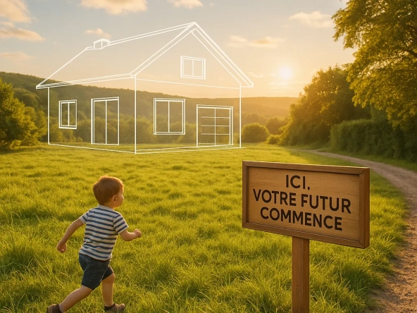 Terrain constructible de 2 631 m² à Houdan, proche Paris, viabilisé et calme