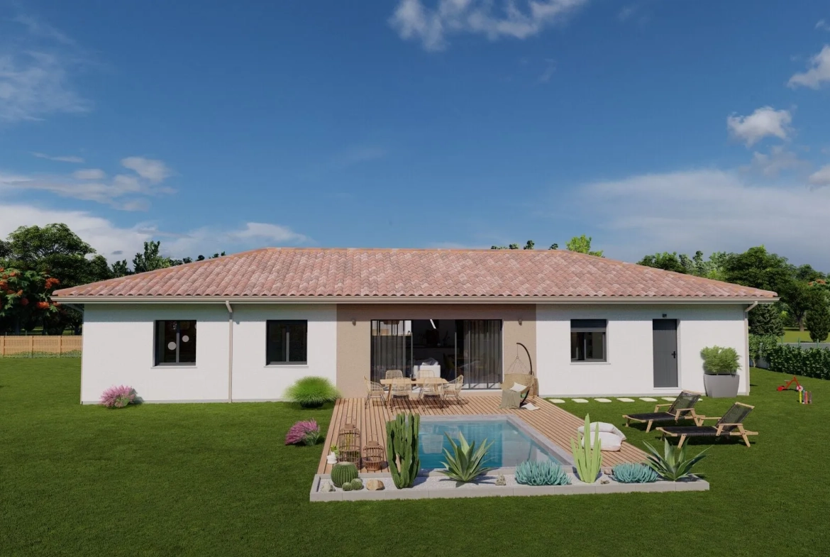 Pavillon neuf de 128 m² à Cazalis avec terrain spacieux - Construction clé en main 