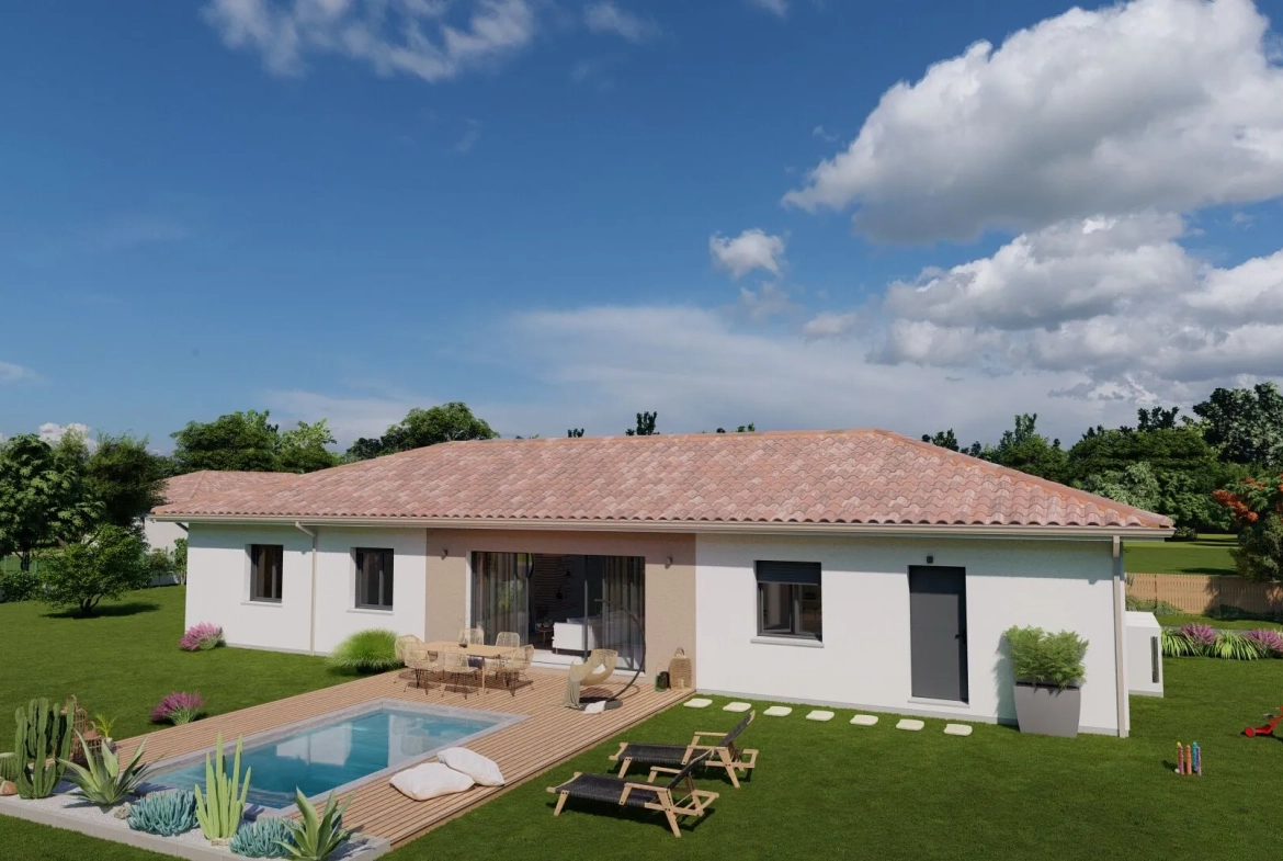 Pavillon neuf de 128 m² à Cazalis avec terrain spacieux - Construction clé en main 