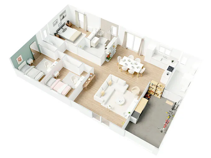 Maison neuve 3 chambres avec garage à Les Chézeaux - Confort et qualité 