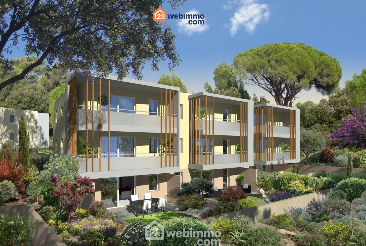 Appartement T3 neuf avec terrasse et parking à Villeneuve-lès-Avignon 