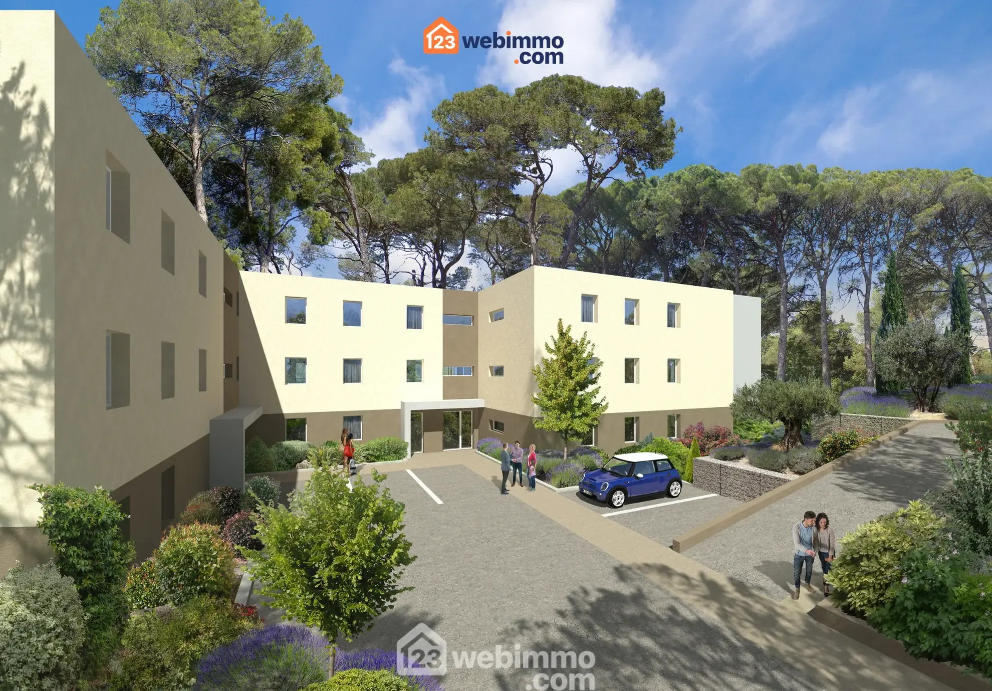 Appartement T3 neuf avec terrasse et parking à Villeneuve-lès-Avignon 