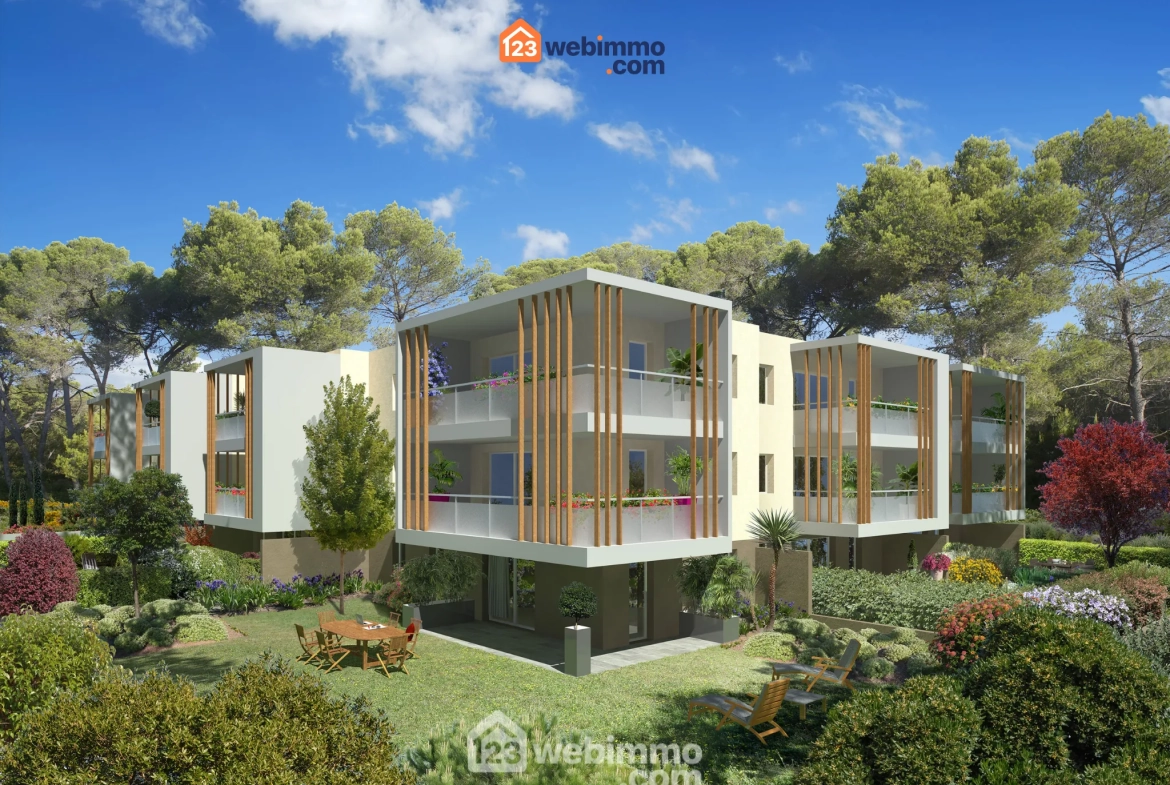 Appartement T3 neuf avec terrasse et parking à Villeneuve-lès-Avignon 