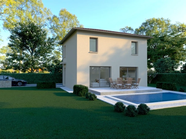 Maison neuve à Saint-Étienne-sur-Chalaronne - 93 m², 3 chambres, norme RE2020