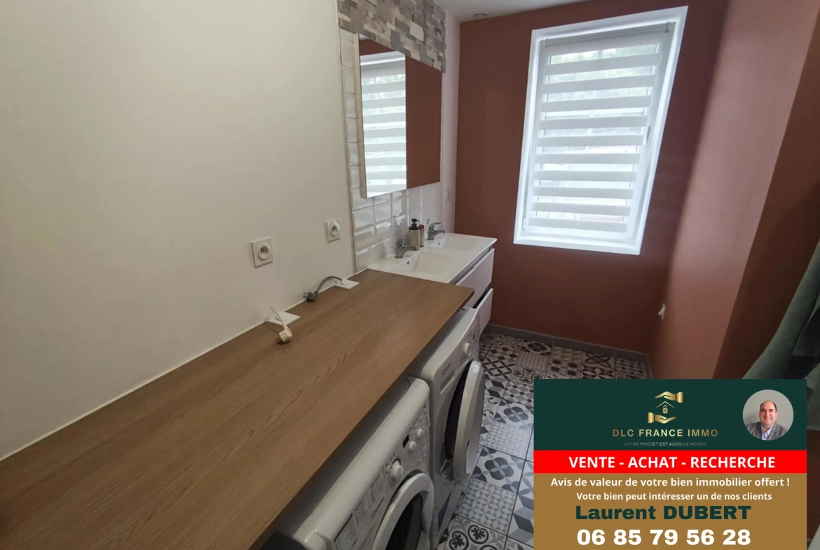 Maison typique rénovée de l'Avesnois avec 3 chambres et grand terrain à vendre 