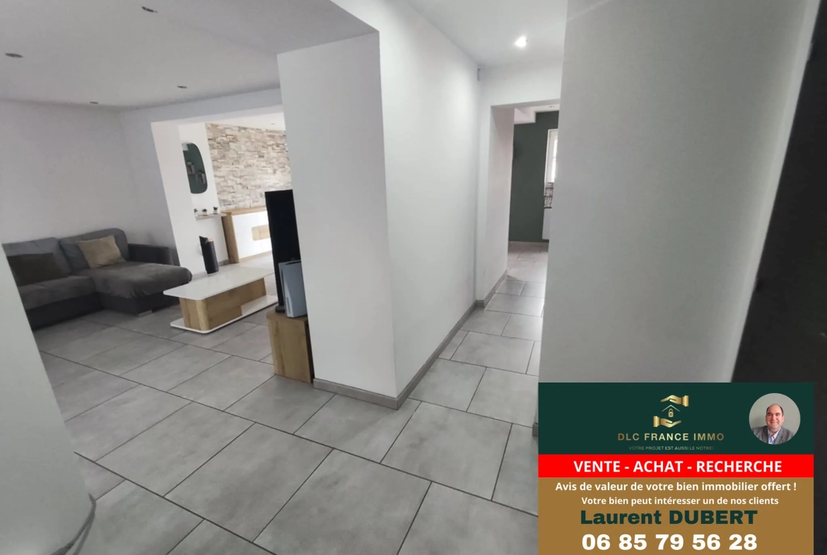 Maison typique rénovée de l'Avesnois avec 3 chambres et grand terrain à vendre 