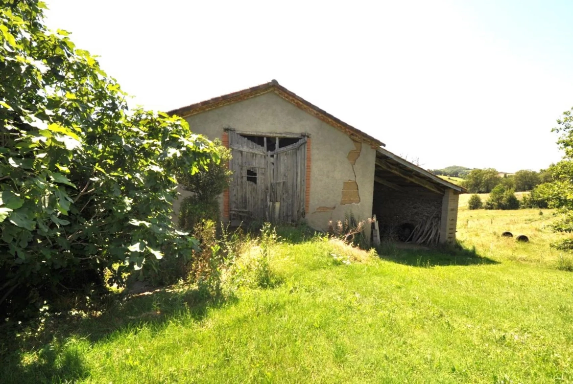 Ferme à rénover entre Albi et Carmaux, dépendances et terrain, environnement calme 