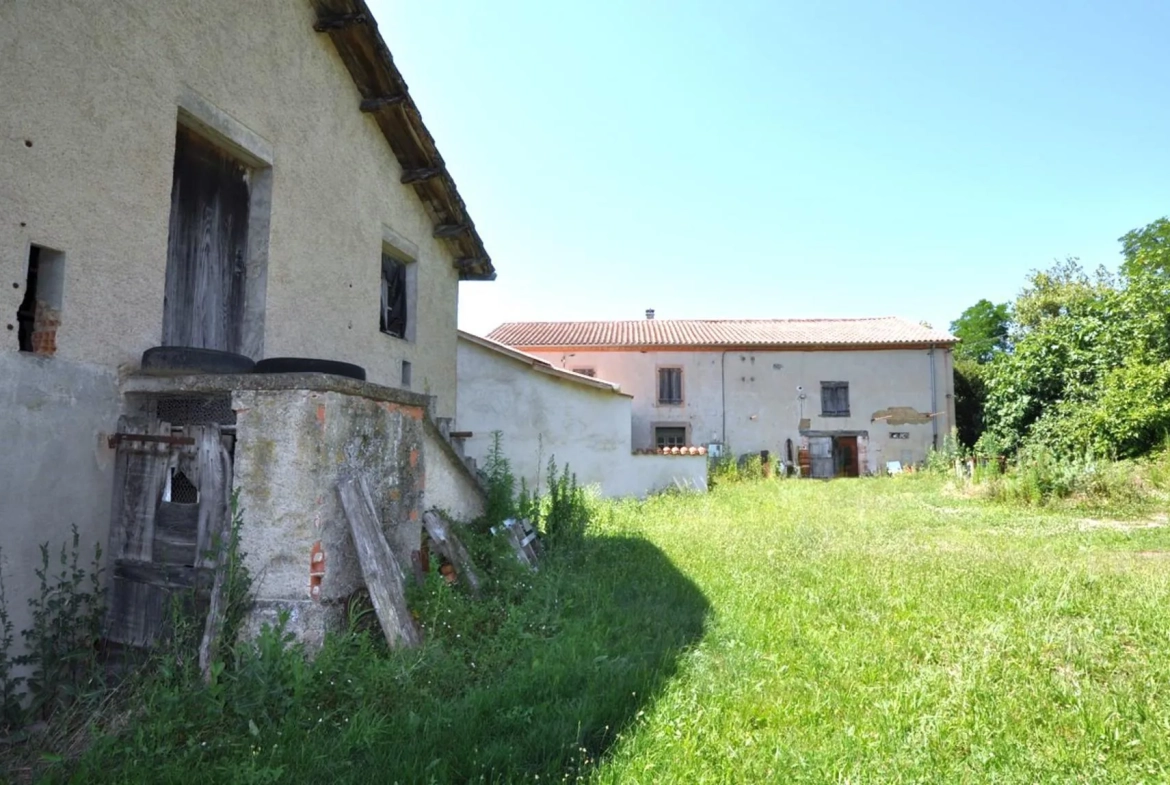 Ferme à rénover entre Albi et Carmaux, dépendances et terrain, environnement calme 