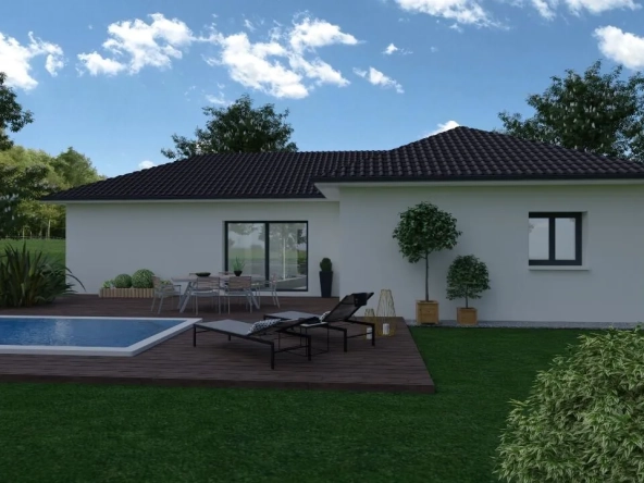 Maison neuve de 90 m² avec jardin à Le Pont-de-Beauvoisin