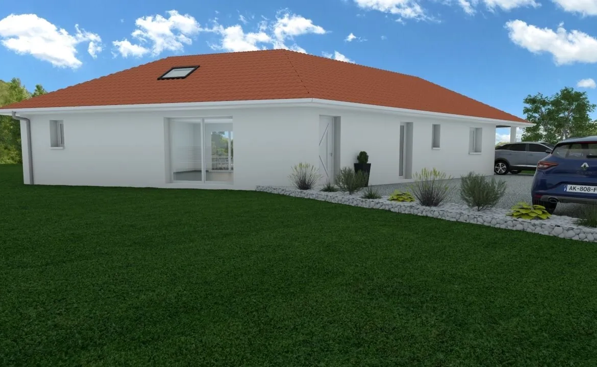 Maison neuve de 90 m² avec jardin à Le Pont-de-Beauvoisin 