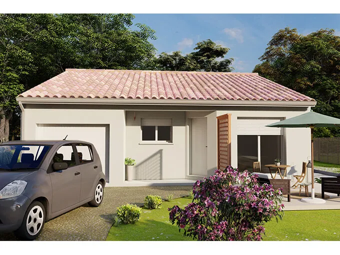 Maison 3 chambres avec garage à Lalinde - Terrain de 900 m² à partir de 207 000 € 