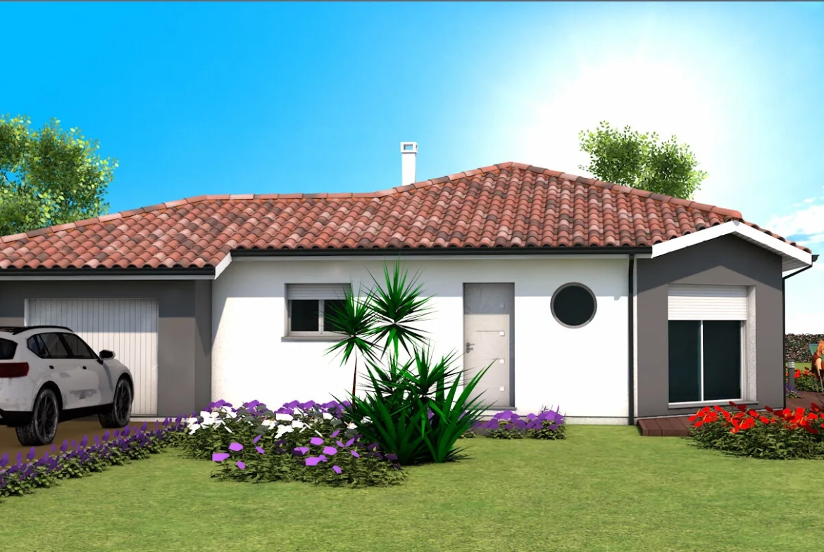 Maison neuve 3 chambres avec garage et grand jardin à Castets 