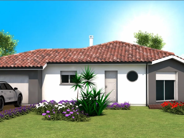 Maison neuve 3 chambres avec garage et grand jardin à Castets
