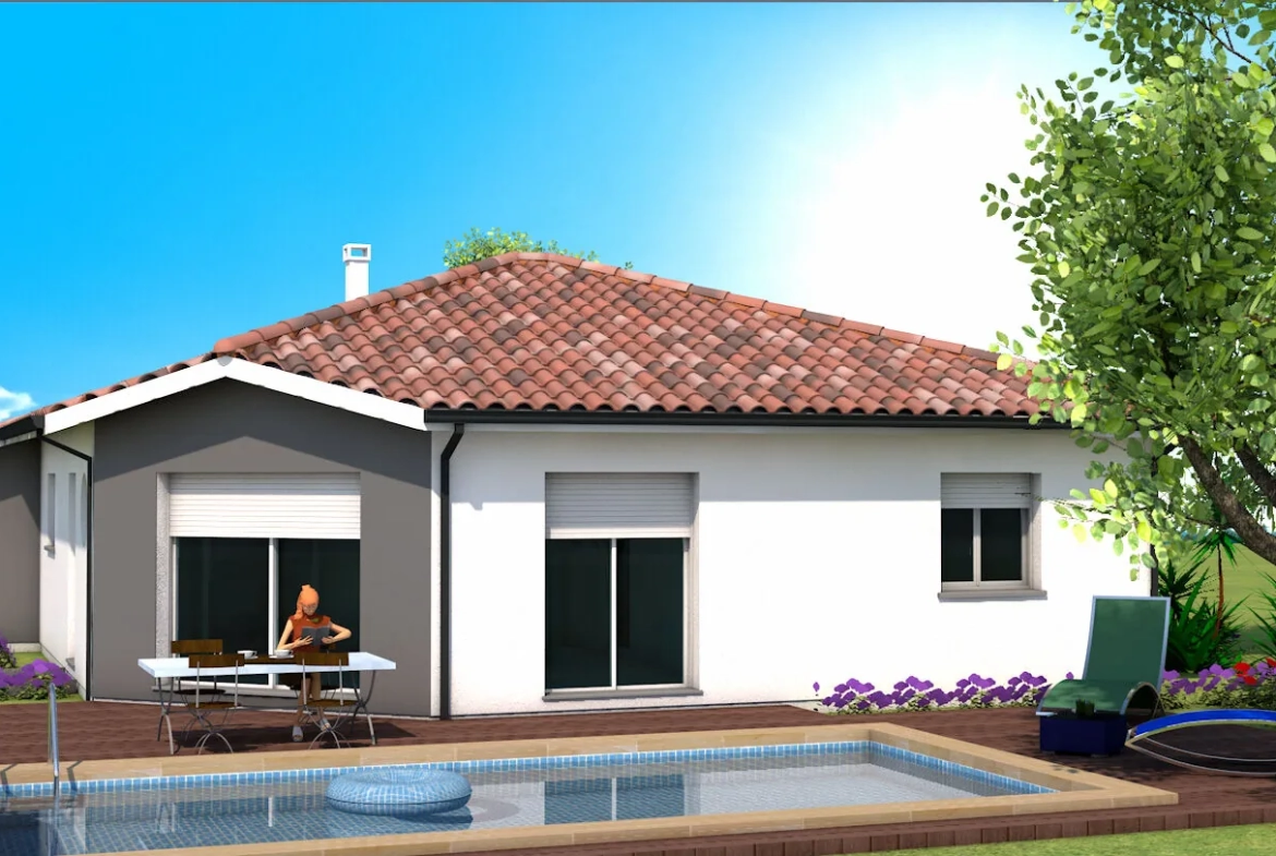 Maison neuve 3 chambres avec garage et grand jardin à Castets 