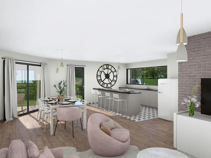 Maison neuve 3 chambres avec garage et grand jardin à Castets 