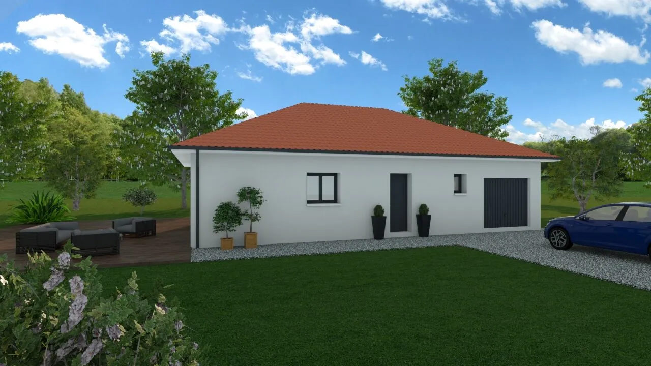 Maison neuve de 90 m² avec jardin à Le Pont-de-Beauvoisin – Contruction écologique 