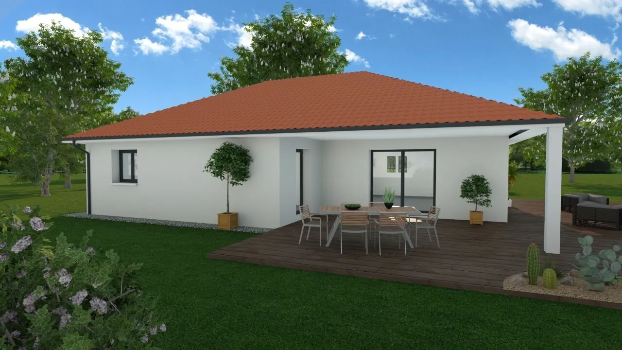 Maison neuve de 90 m² avec jardin à Le Pont-de-Beauvoisin – Contruction écologique 