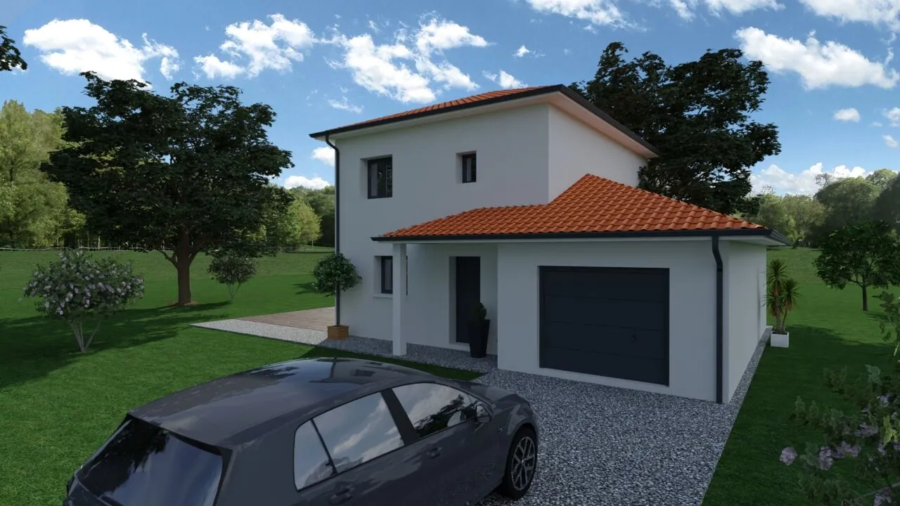 Maison neuve de 90 m² avec jardin à Le Pont-de-Beauvoisin – Contruction écologique 