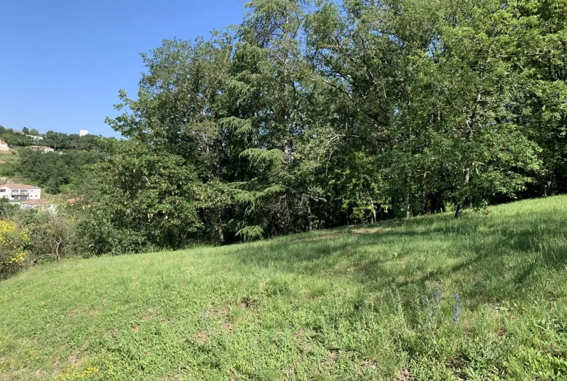 À vendre terrain constructible de 2019 m² à Puygouzon avec vue exceptionnelle 