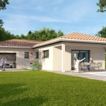 Construction d'une maison moderne avec vue à Chaveyriat - Terrain de 800 m²