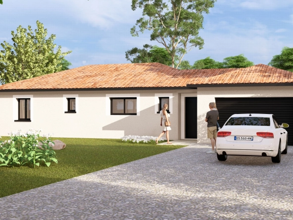 Opportunité d'achat maison neuve moderne à Peronnas avec terrain de 400 m²
