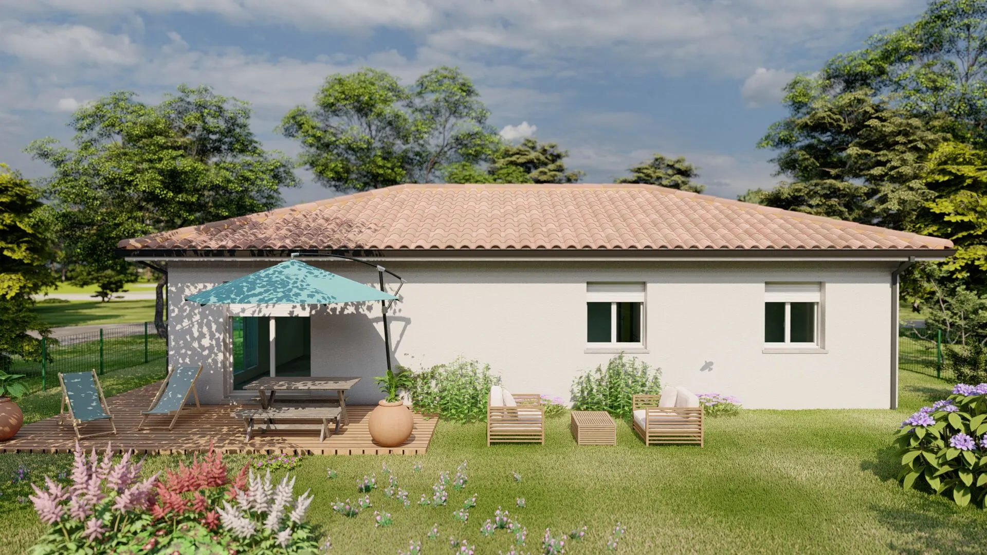 Maison 3 chambres avec terrasse à Saubusse - Projet sur mesure 