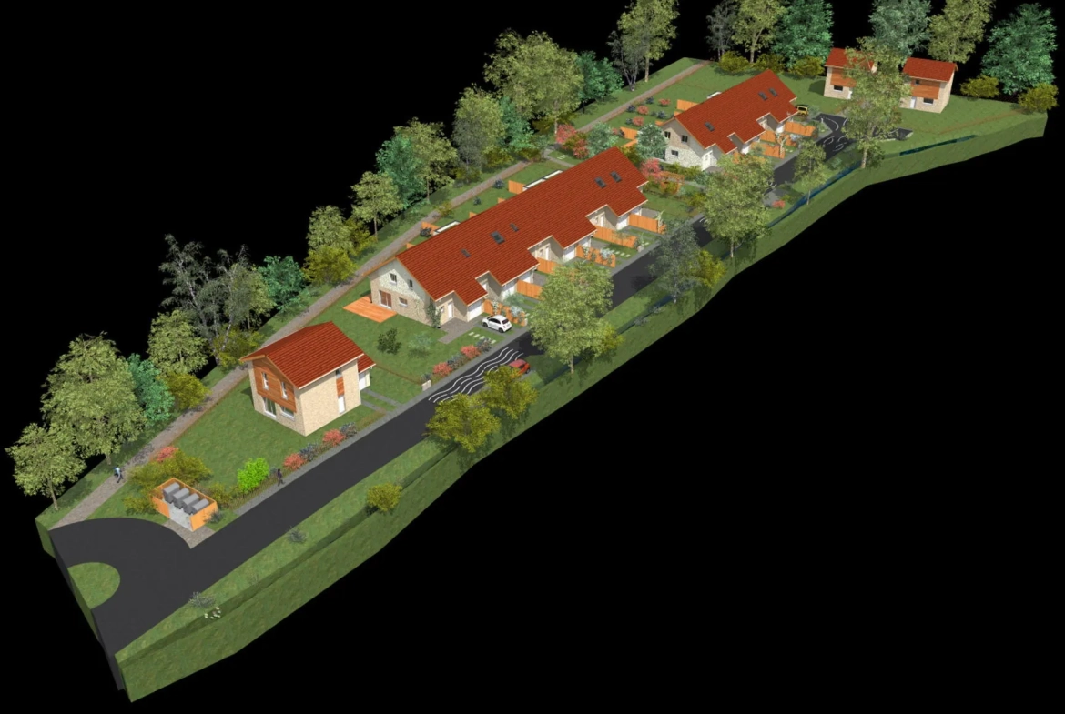 Terrain à vendre de 833 m² à Vizille dans lotissement agréable 