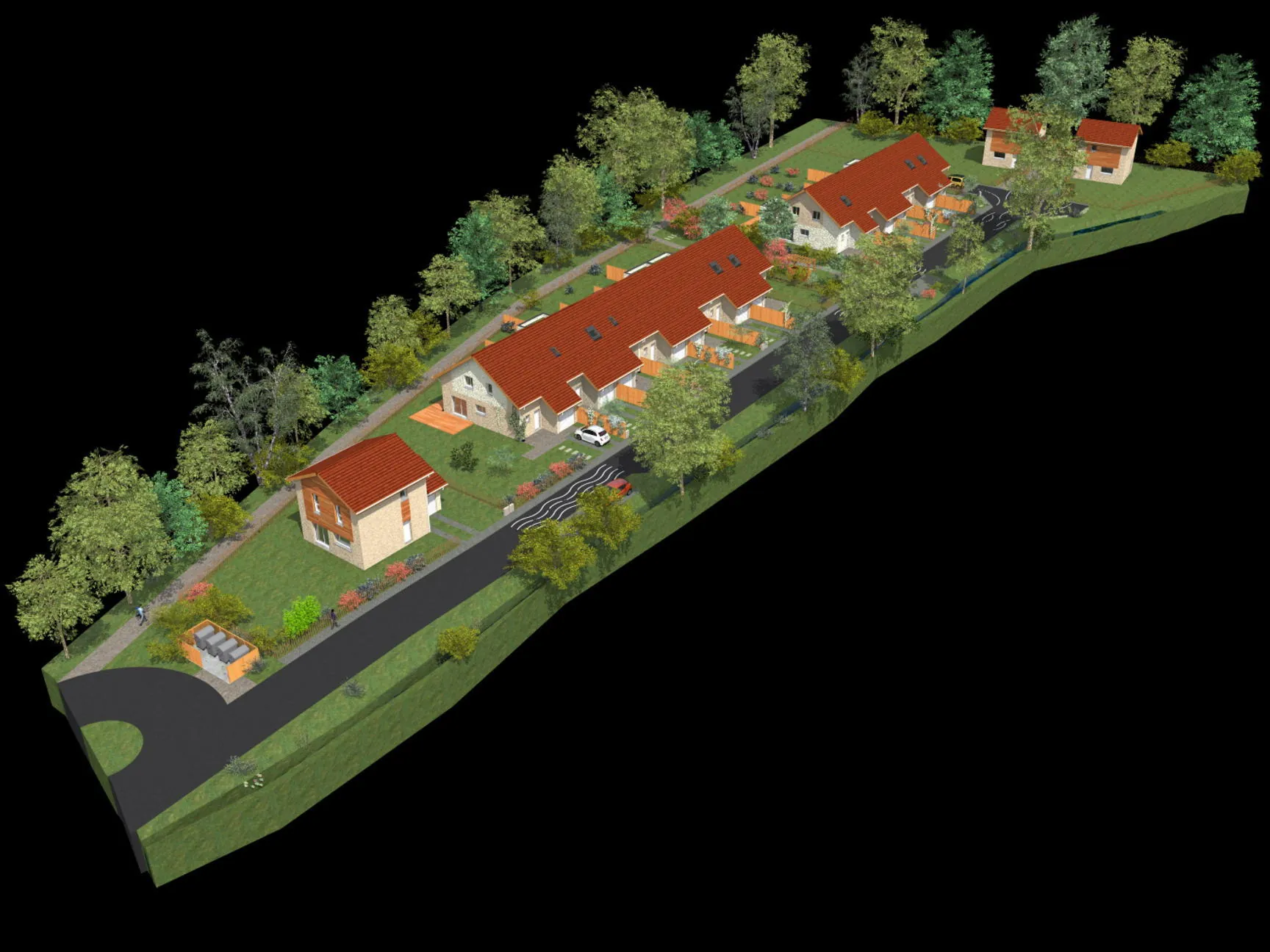 Terrain à vendre de 833 m² à Vizille dans lotissement agréable 