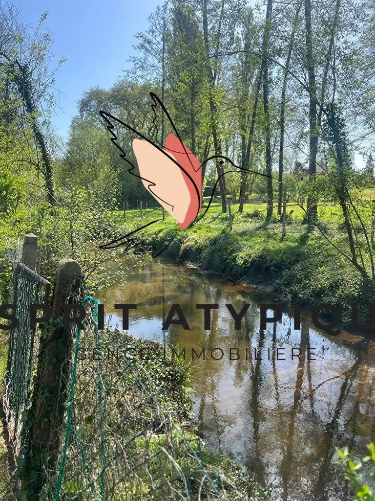 Maison atypique à Rion-des-Landes avec terrain constructible et dépendance à rénover 