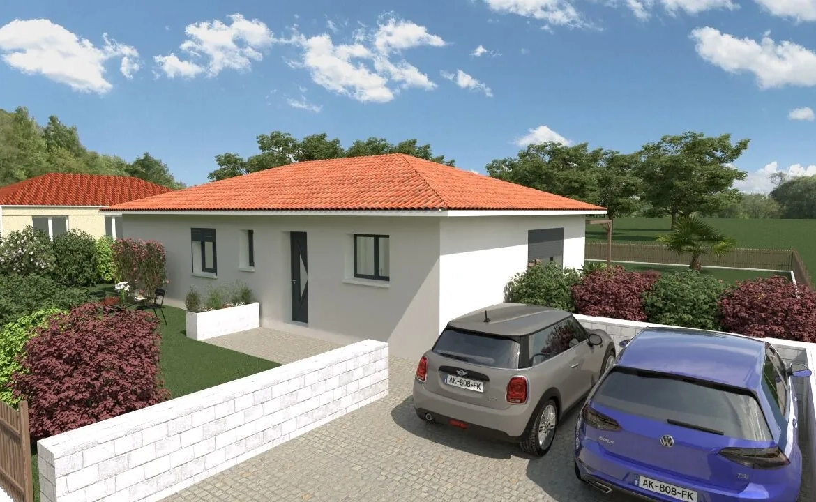 Maison neuve à construire avec 3 chambres à Linxe, proche de l'océan 