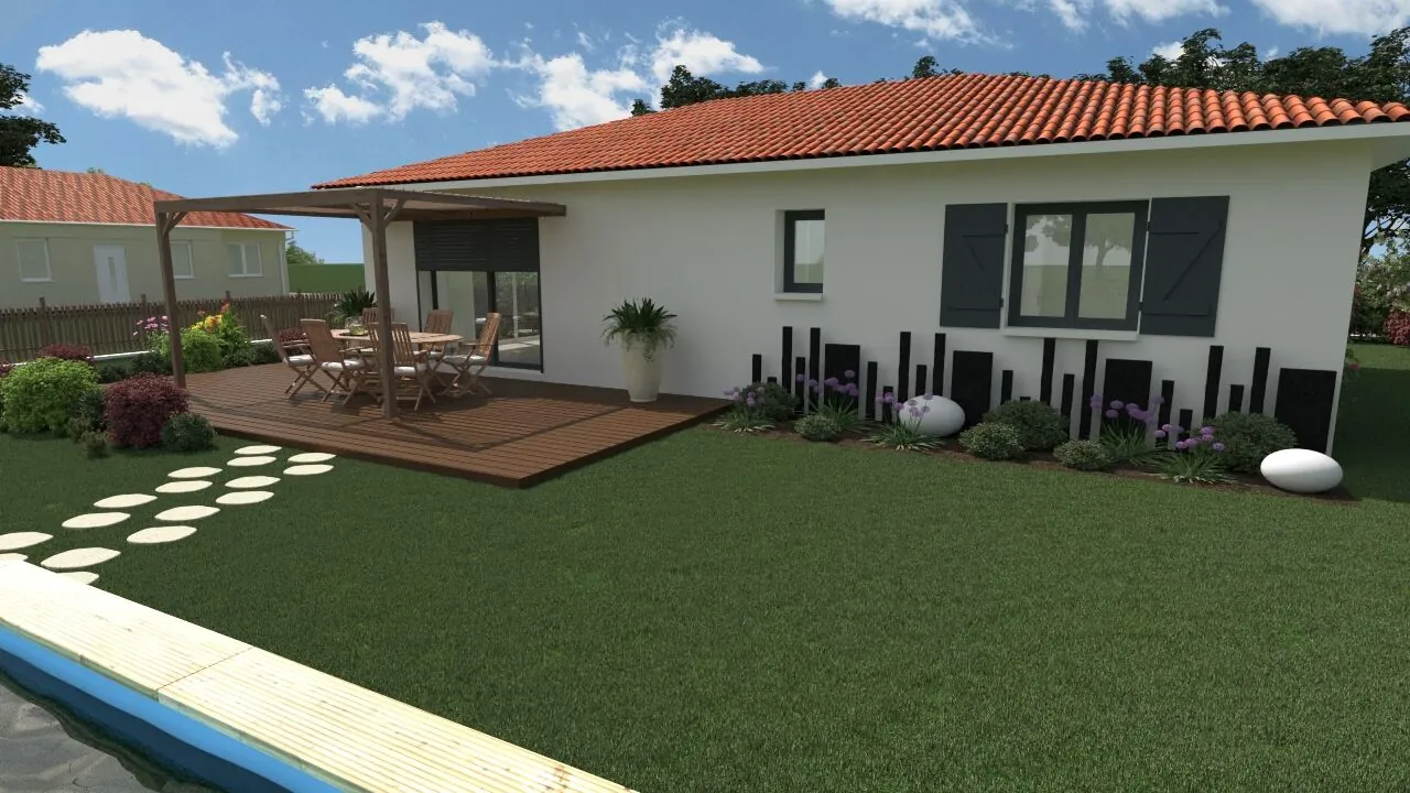 Maison neuve à construire avec 3 chambres à Linxe, proche de l'océan 
