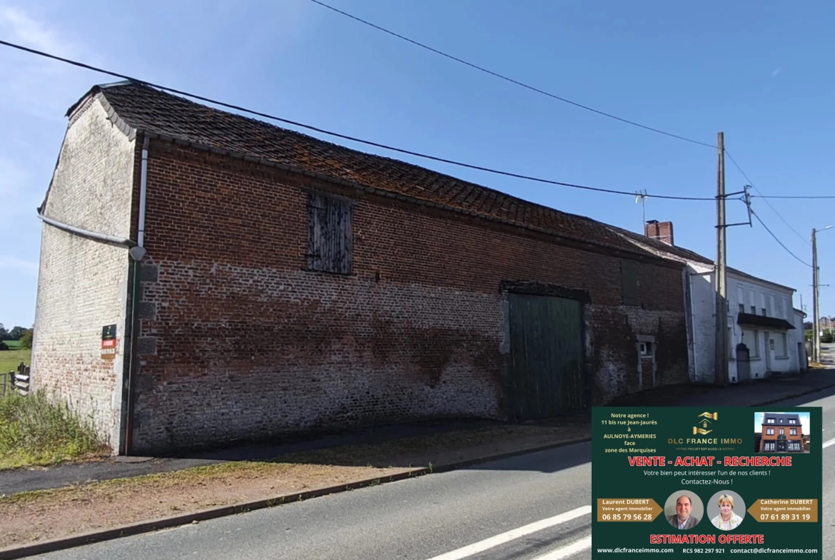 Ancienne ferme avec dépendances à Noyelles-sur-Sambre - 172 m² habitables, terrain de 1496 m² 
