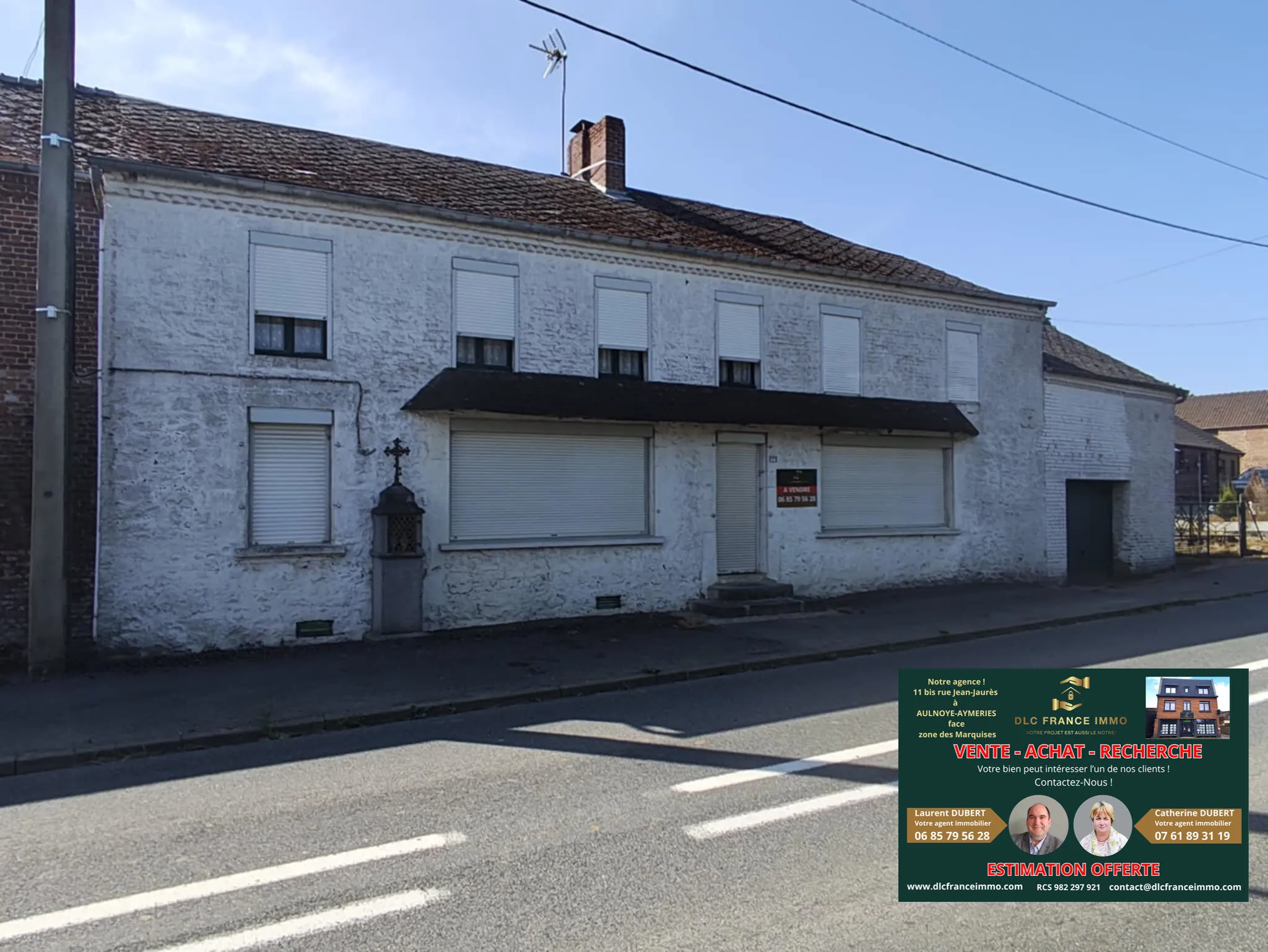 Ancienne ferme avec dépendances à Noyelles-sur-Sambre - 172 m² habitables, terrain de 1496 m² 