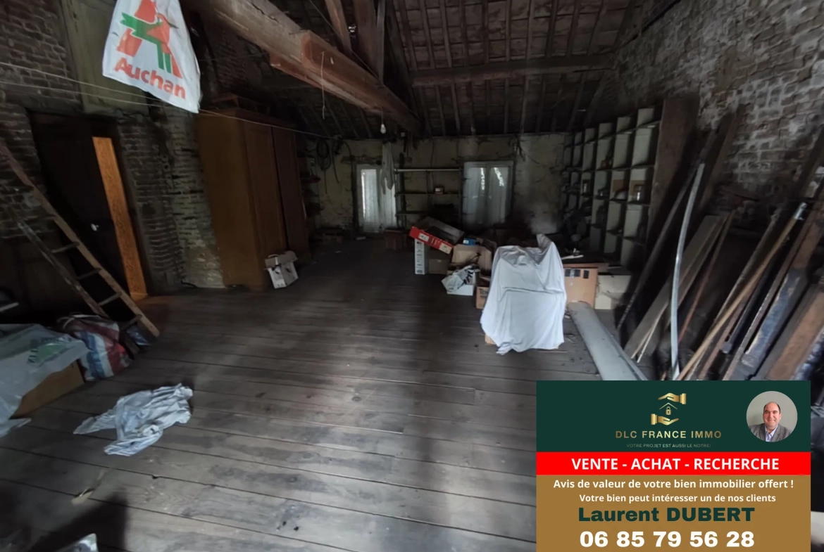 Ancienne ferme avec dépendances à Noyelles-sur-Sambre - 172 m² habitables, terrain de 1496 m² 
