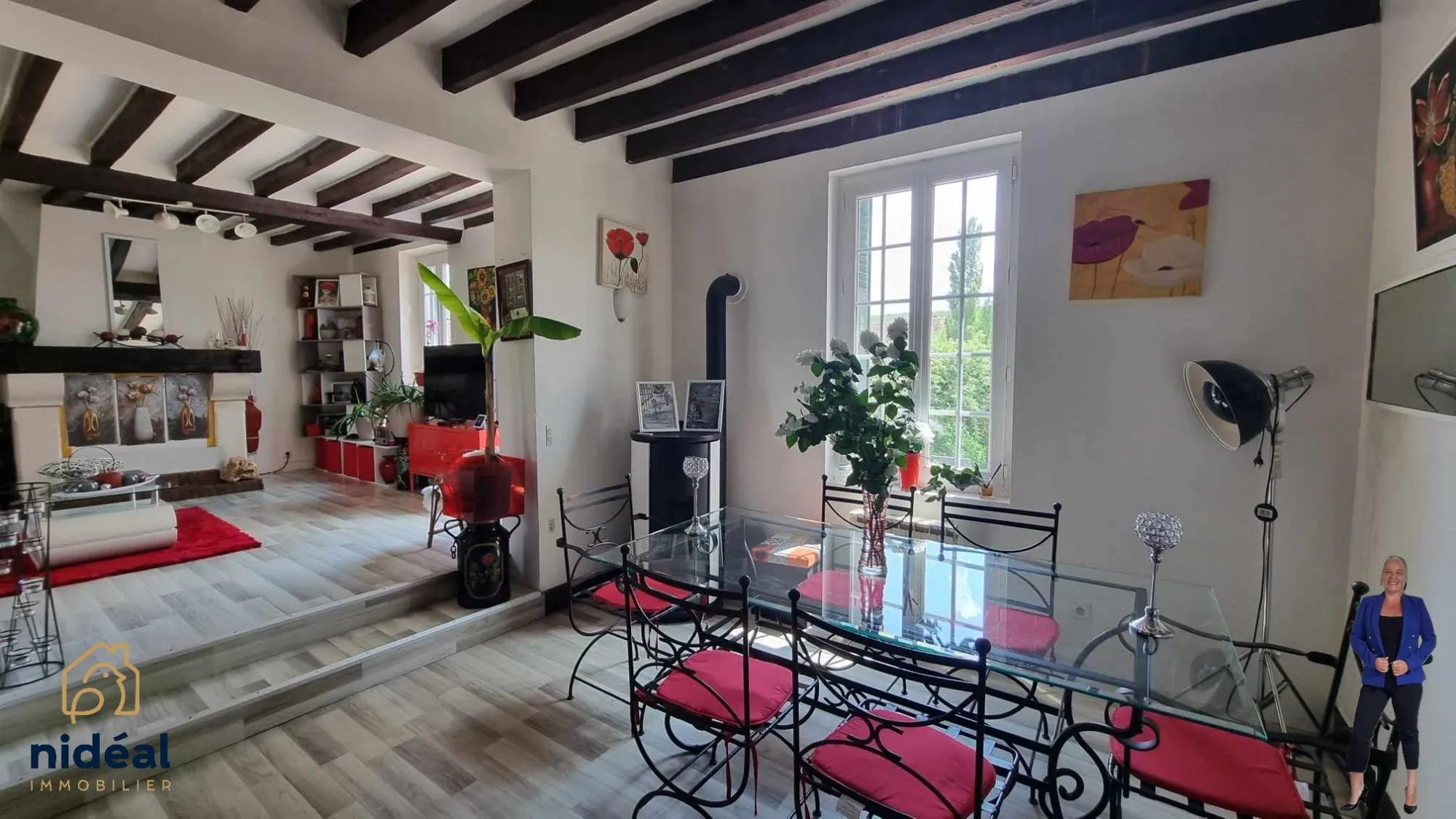 Maison en pierres de 84 m² à Harquency – 3 chambres, terrasse et vue dégagée 