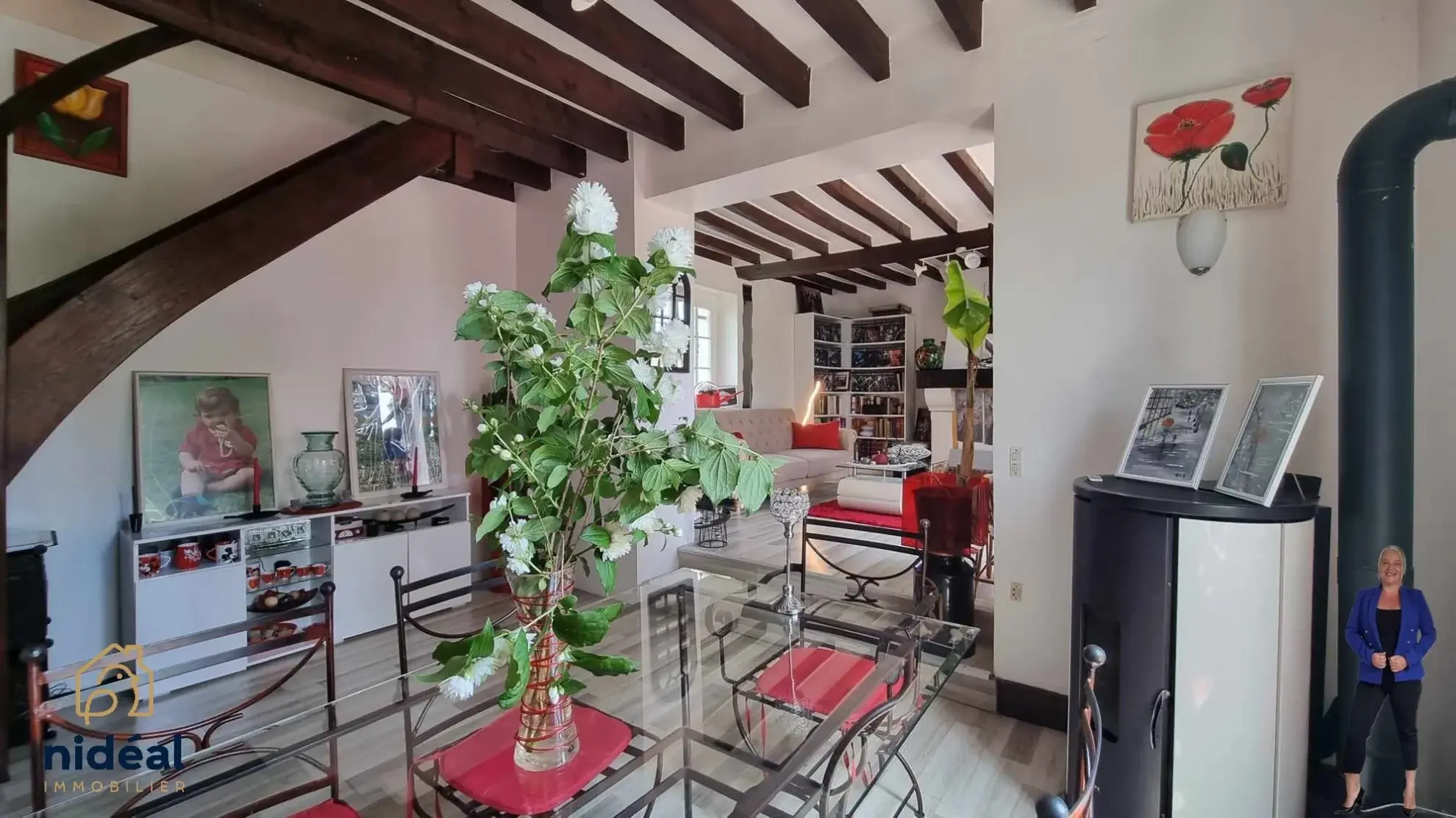 Maison en pierres de 84 m² à Harquency – 3 chambres, terrasse et vue dégagée 