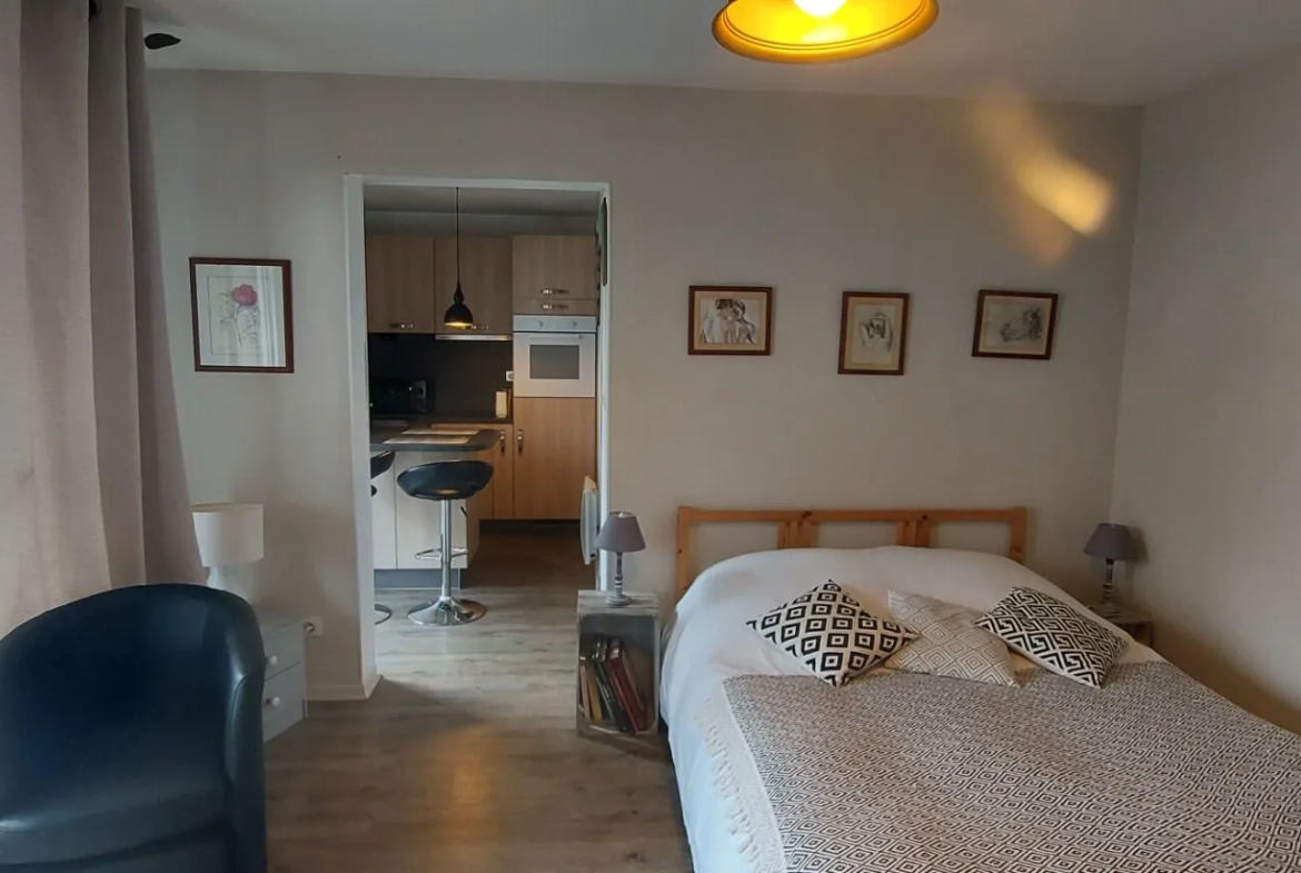 Studio à Gérardmer avec balcon, parking et cave – Fonctionnel et lumineux 