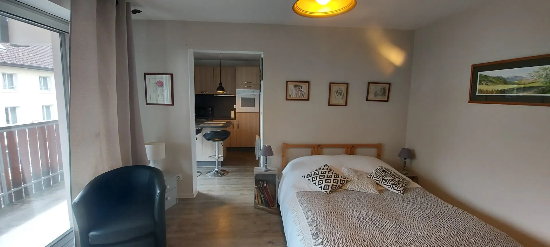 Studio à Gérardmer avec balcon, parking et cave – Fonctionnel et lumineux 