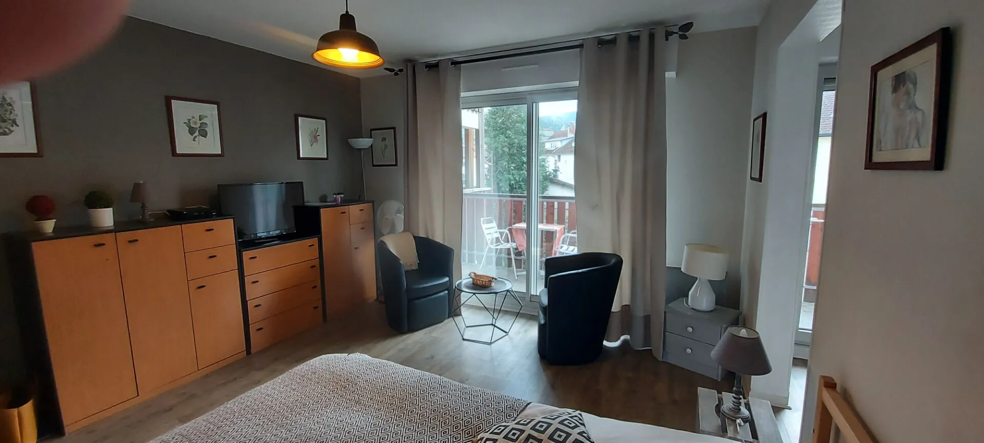 Studio à Gérardmer avec balcon, parking et cave – Fonctionnel et lumineux 