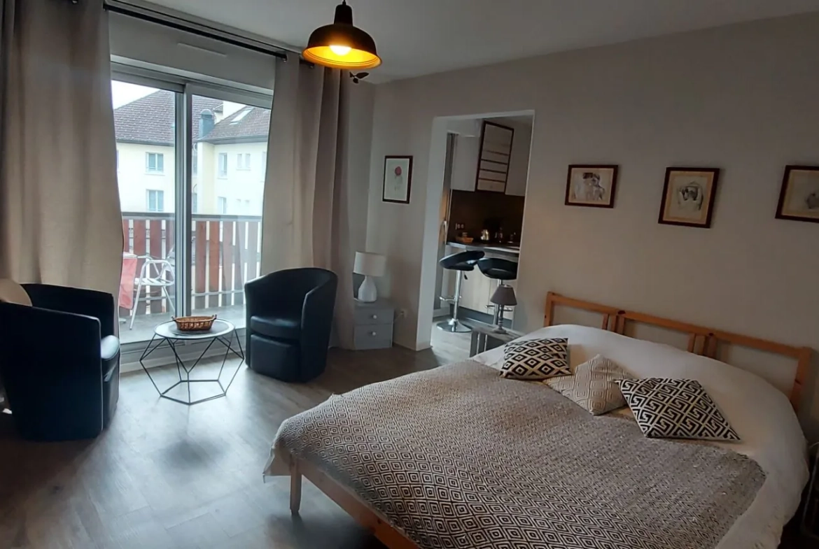 Studio à Gérardmer avec balcon, parking et cave – Fonctionnel et lumineux 