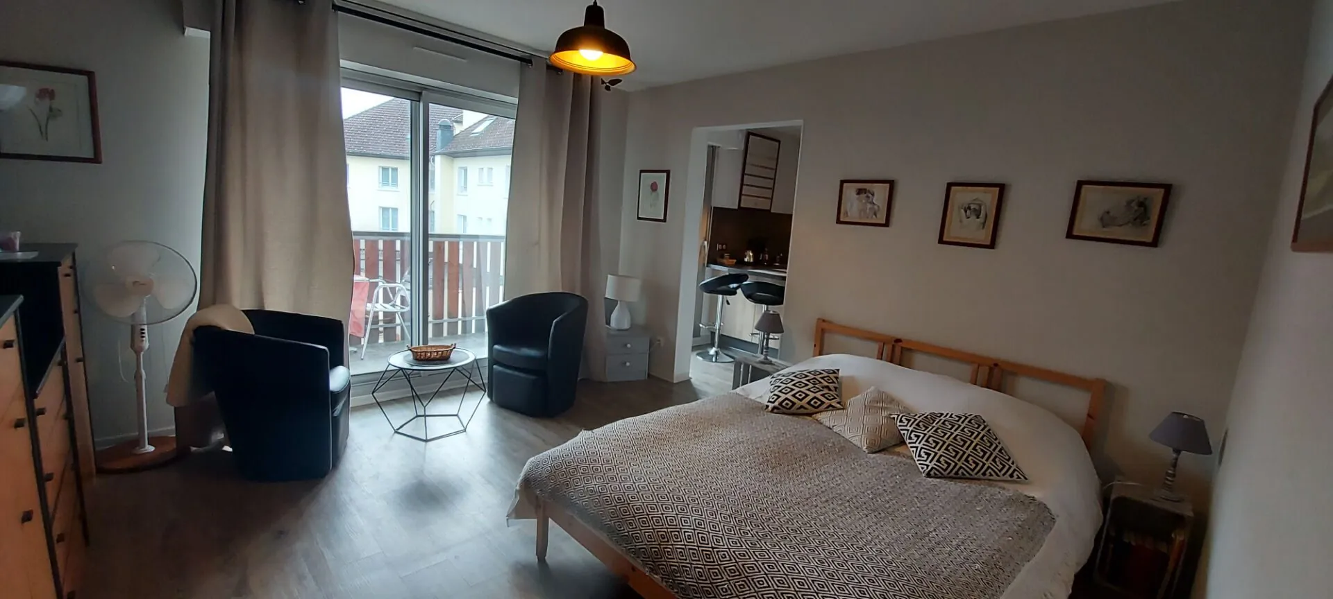 Studio à Gérardmer avec balcon, parking et cave – Fonctionnel et lumineux 