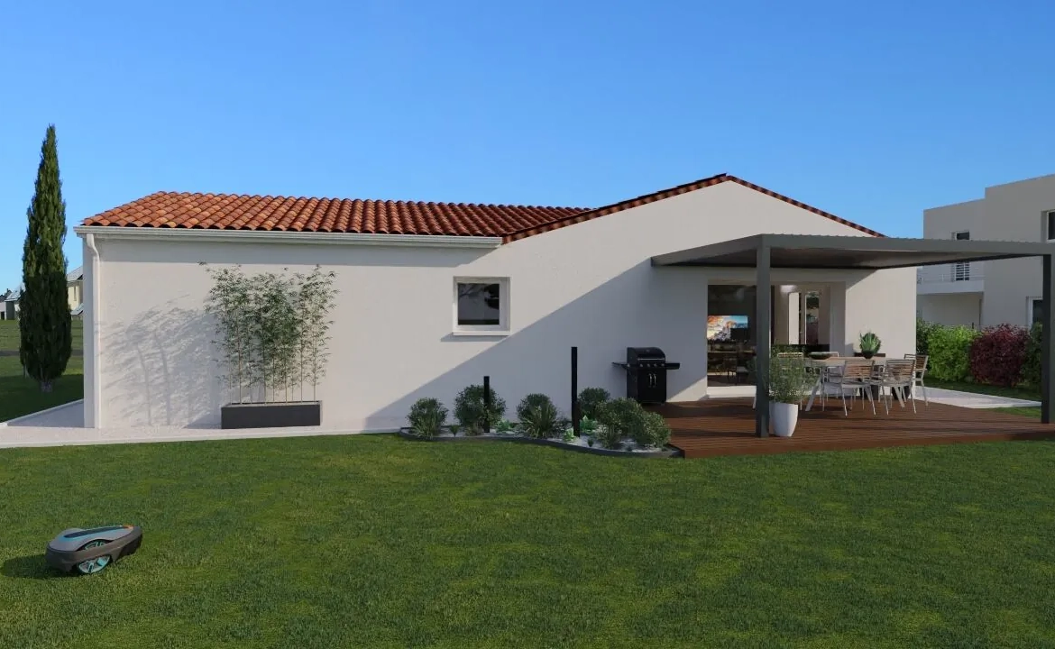 Maison Moderne en L avec Garage à Availles-en-Châtellerault - Conception Personnalisable 