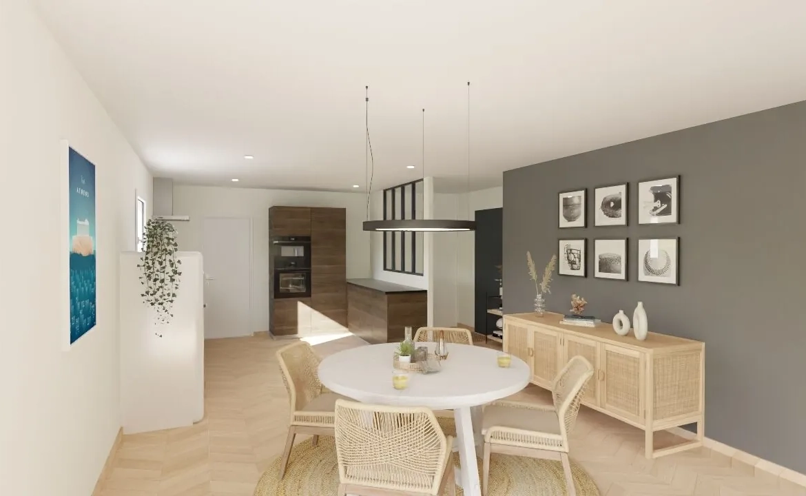 Maison Moderne en L avec Garage à Availles-en-Châtellerault - Conception Personnalisable 